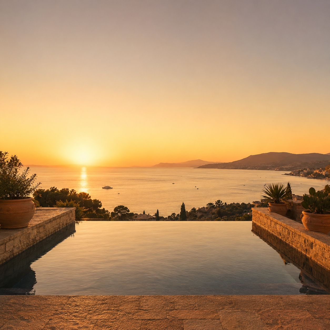Infinity plunge pool