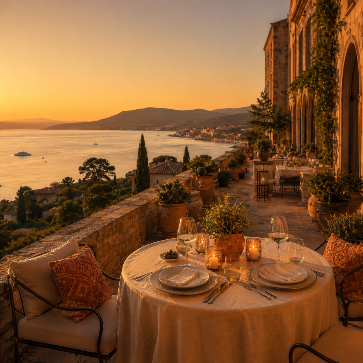 Private terrace dining